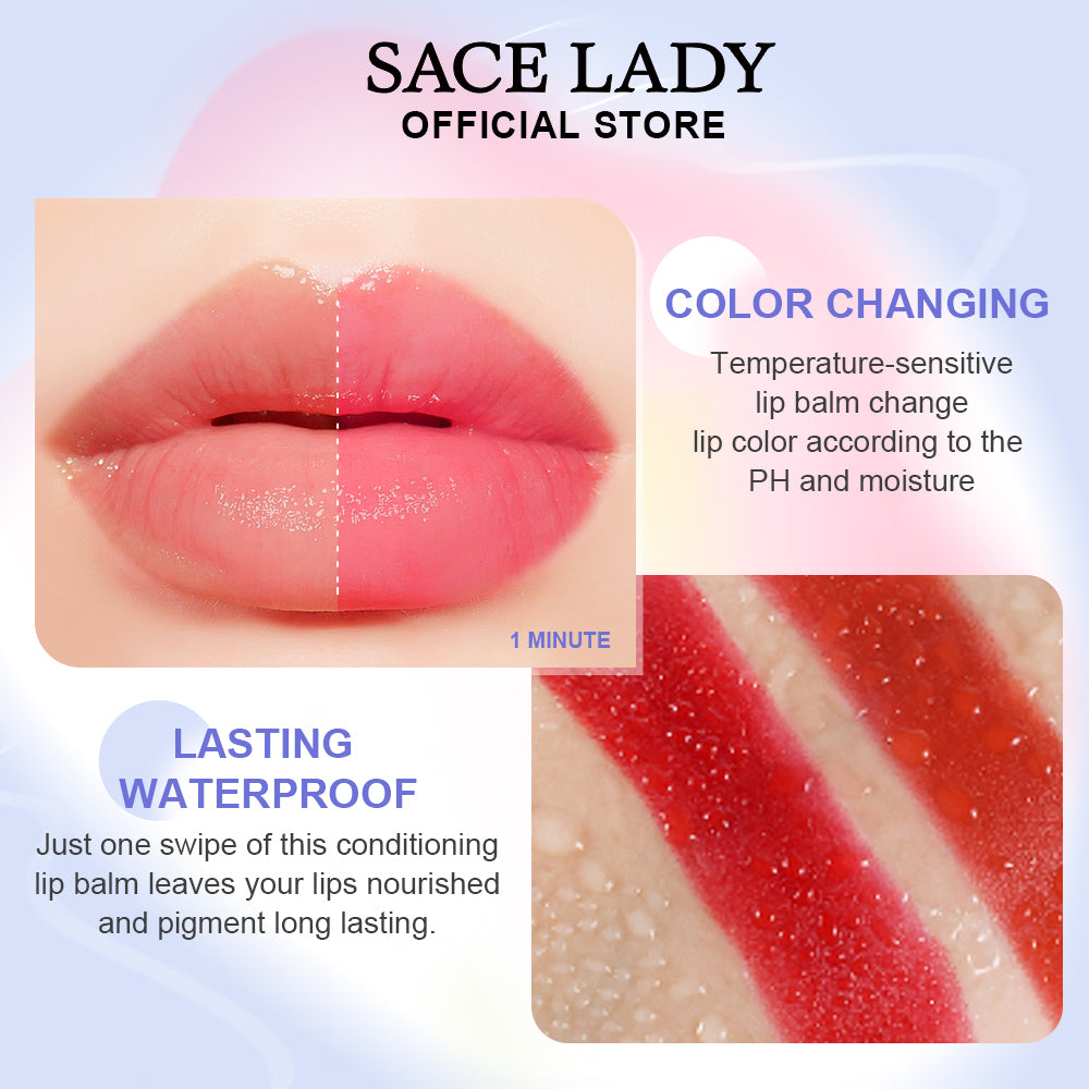 SACE LADY 3 Colors Moisturized Tinted Lip Balm Set   3PCS*0.14OZ