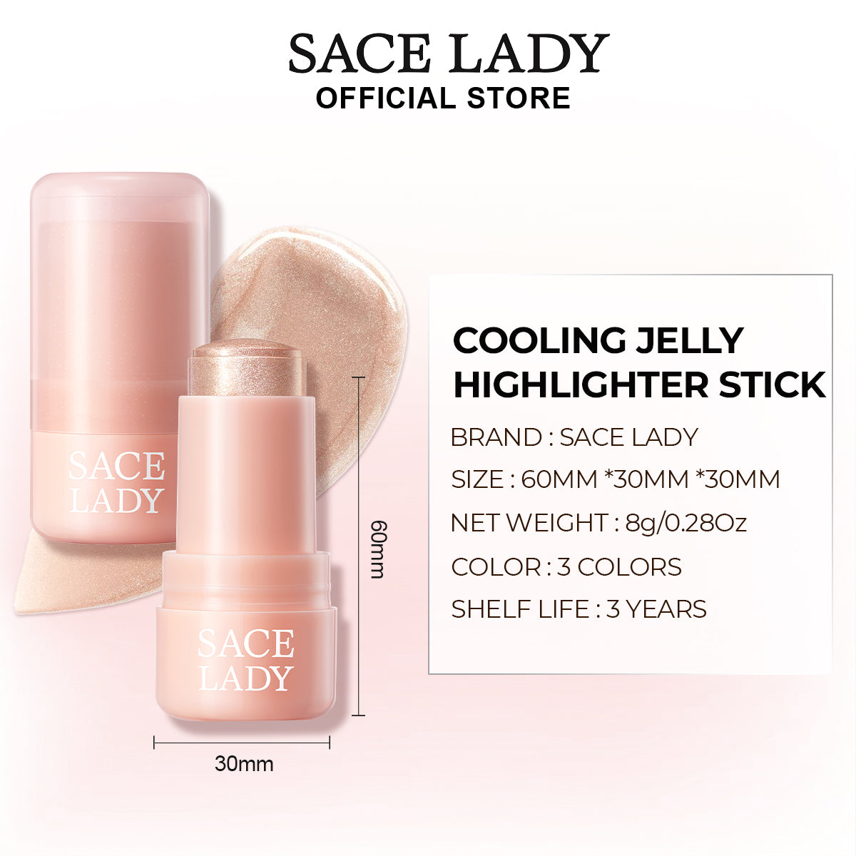 SACE LADY Cooling Jelly Highlighter Stick