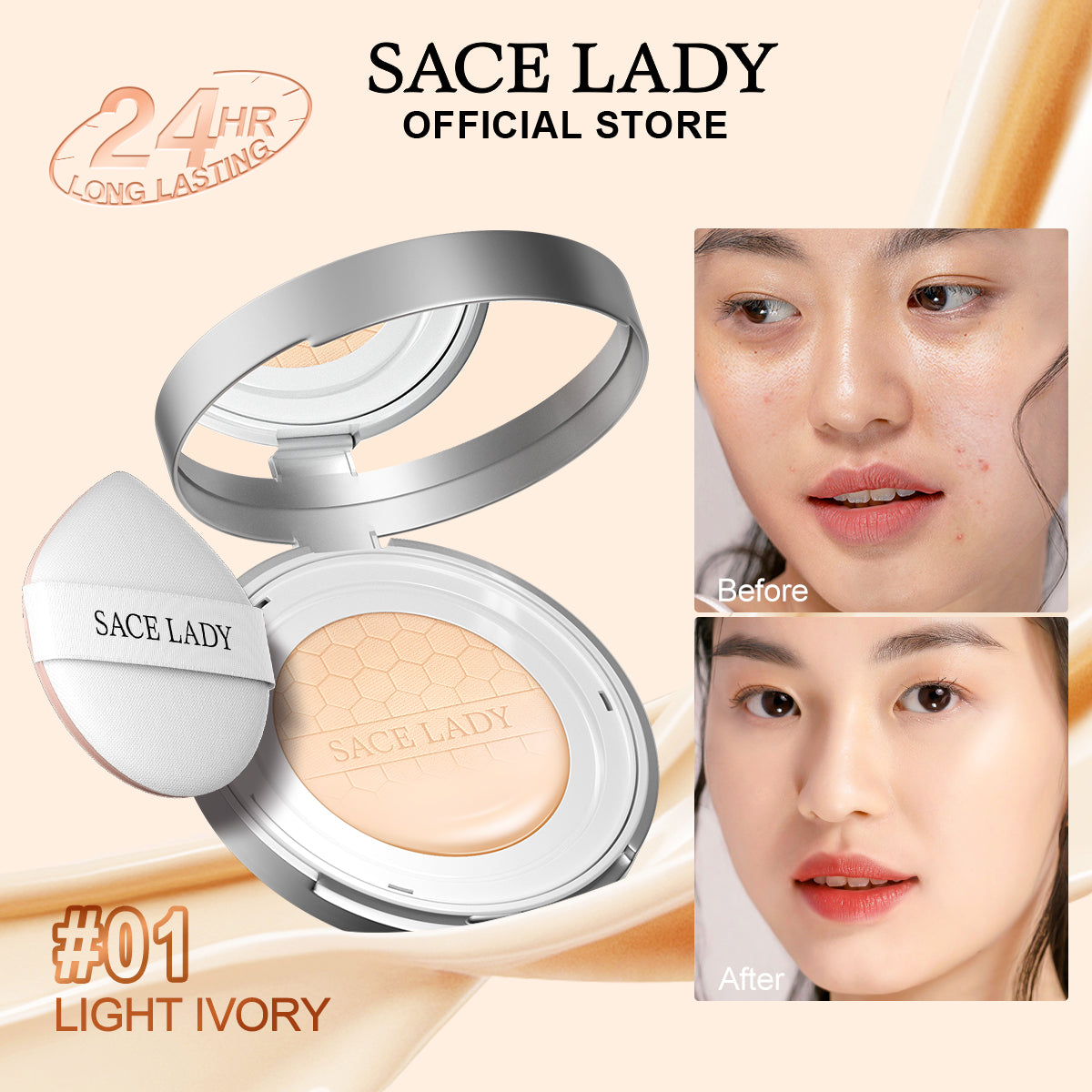 SACE LADY PRO ZONE 24HR Ultra Cover Matte BB Cushion