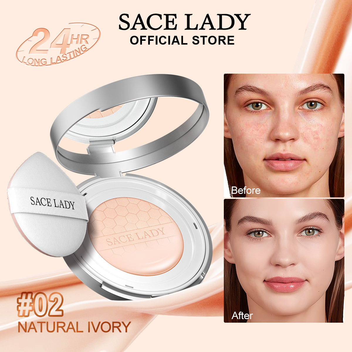 SACE LADY PRO ZONE 24HR Ultra Cover Matte BB Cushion