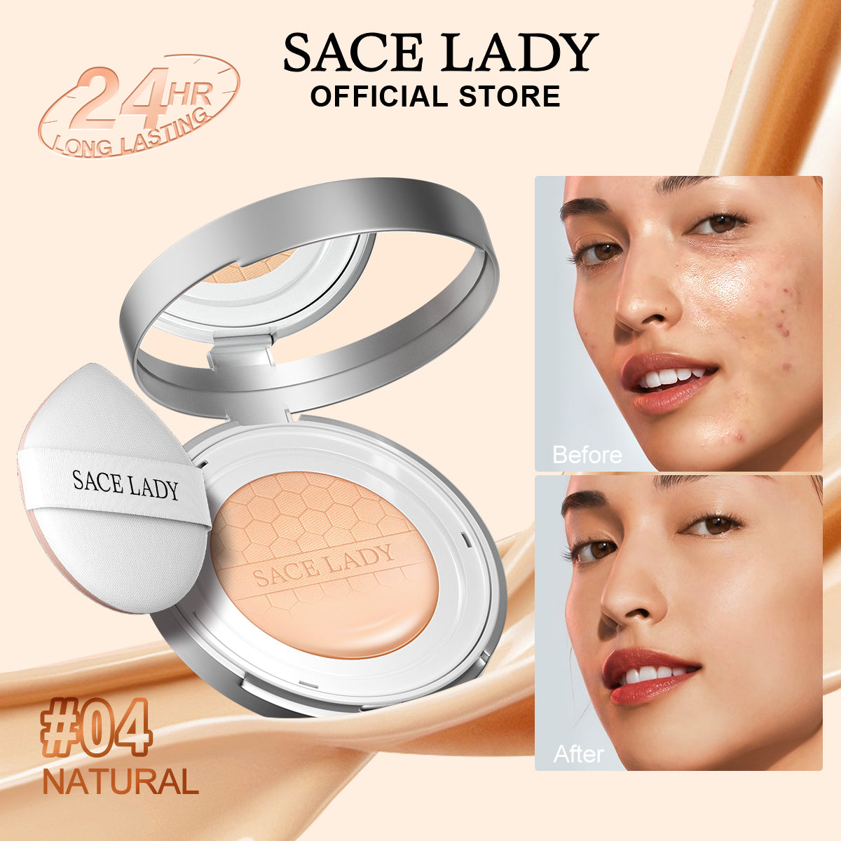 SACE LADY PRO ZONE 24HR Ultra Cover Matte BB Cushion