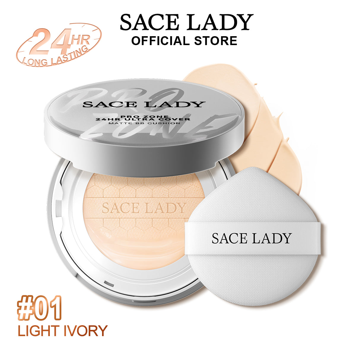 SACE LADY PRO ZONE 24HR Ultra Cover Matte BB Cushion