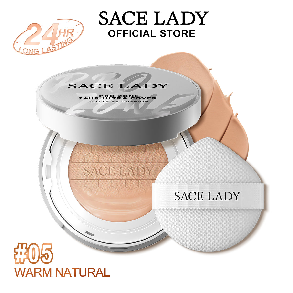 SACE LADY PRO ZONE 24HR Ultra Cover Matte BB Cushion