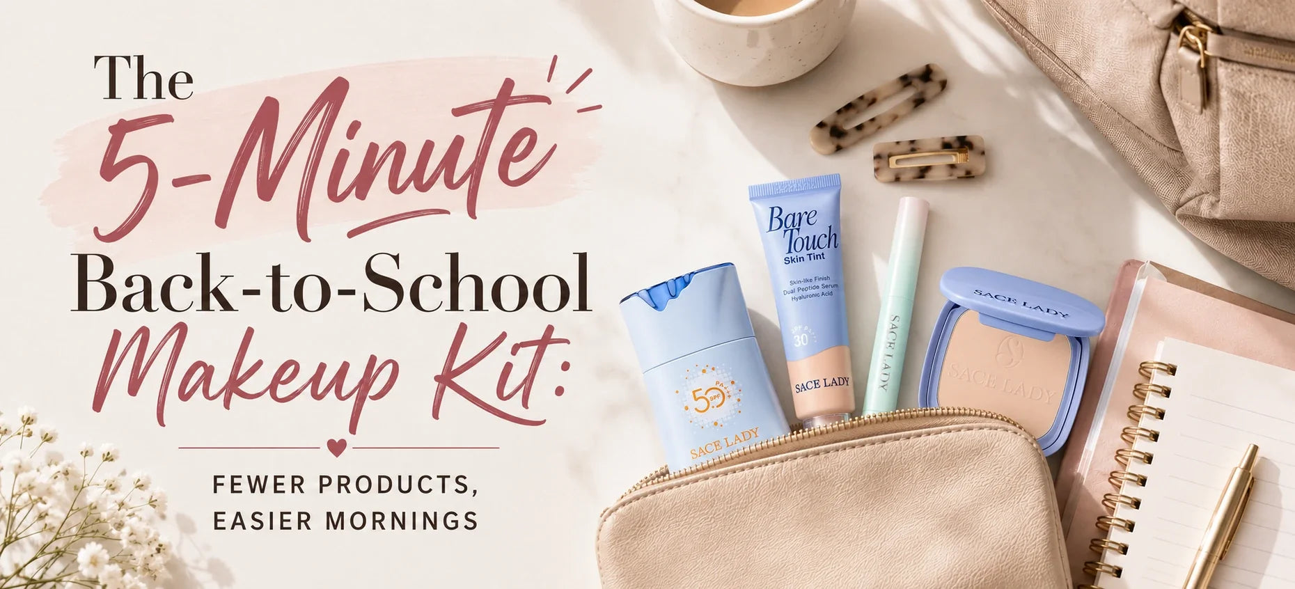 The 5-Minute Back-to-School Makeup Kit: Fewer Products, Easier Mornings