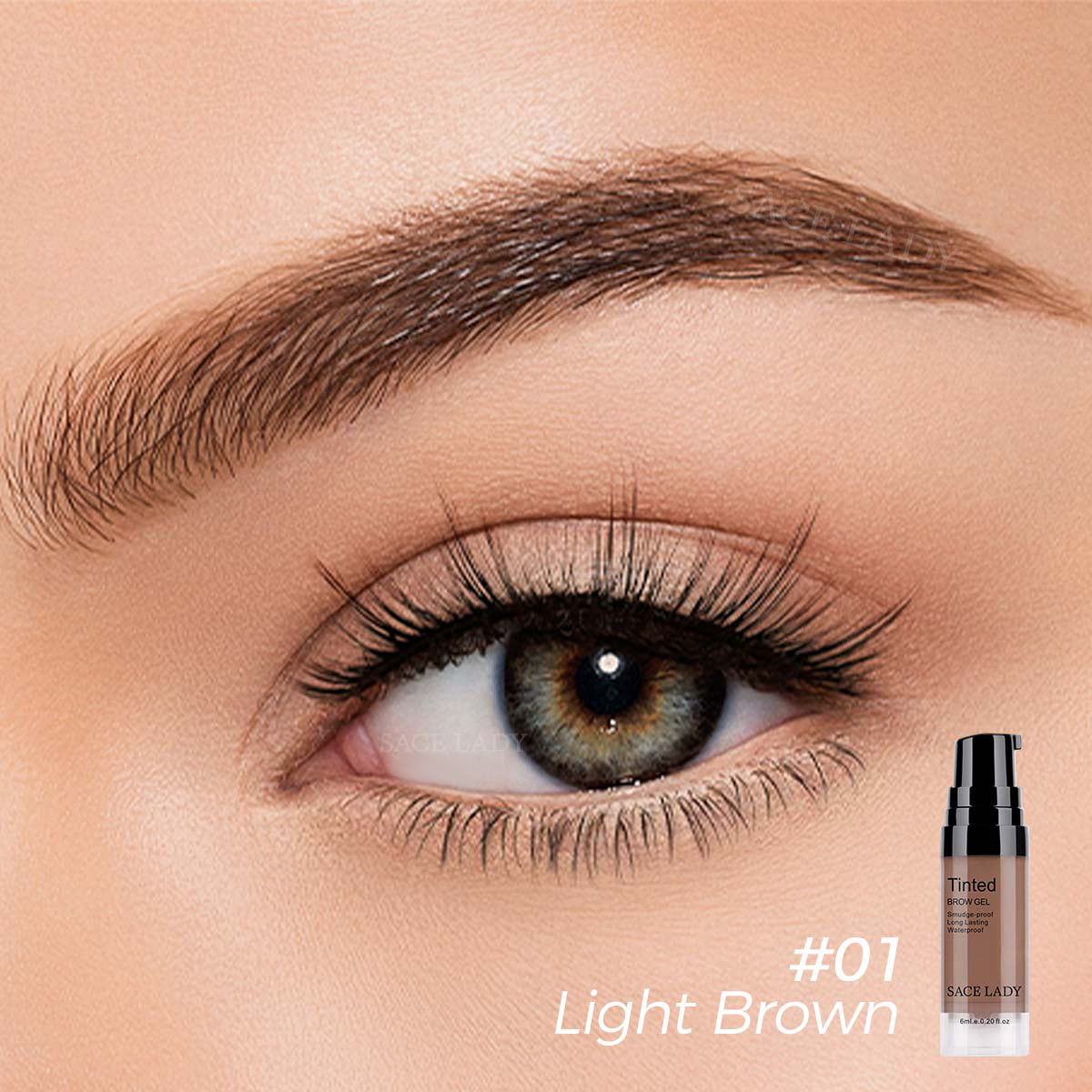 SACE LADY 3D Eyebrow Gel Long Lasting 24 Hours Waterproof Smudge-proof Brow Cream Makeup Kit