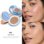 SACE LADY BB Cushion shade 01 Light Natural with before-and-after model