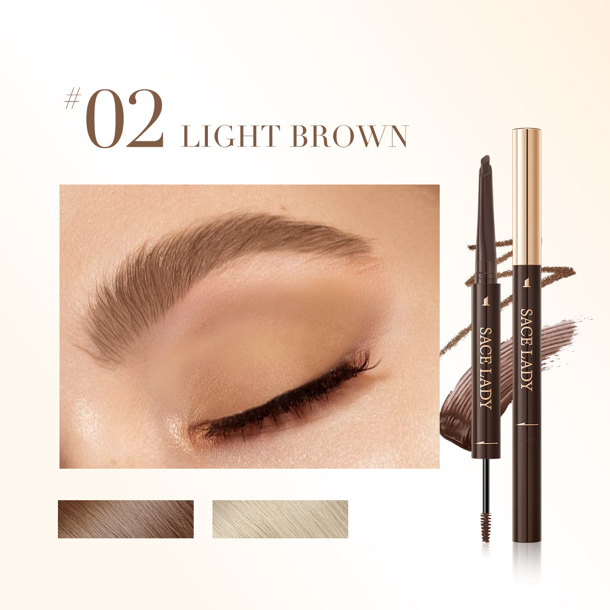 2 In 1 Eyebrow Pencil & Tinted Gel