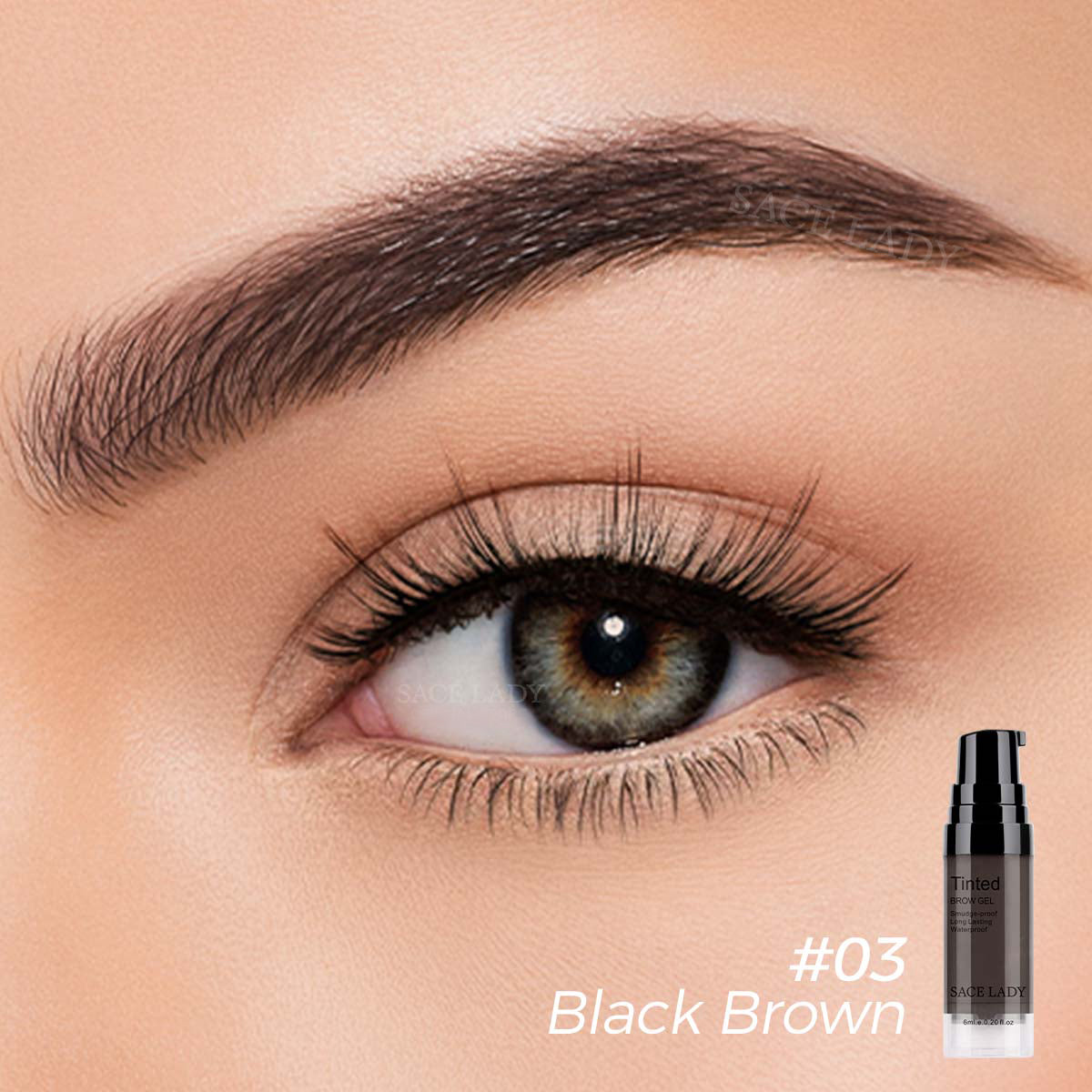 SACE LADY 3D Eyebrow Gel Long Lasting 24 Hours Waterproof Smudge-proof Brow Cream Makeup Kit
