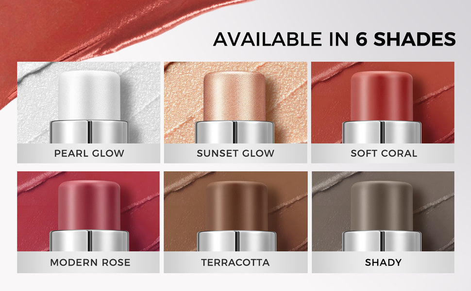 SACE LADY Contour Stick, Cool Toned Contour for Natural Sculpting, Easy to Blend & Long Lasting Cream Bronzer Stick Makeup for Face Eyes Lips