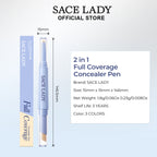 2 in 1 Full Coverage Concealer Pen
