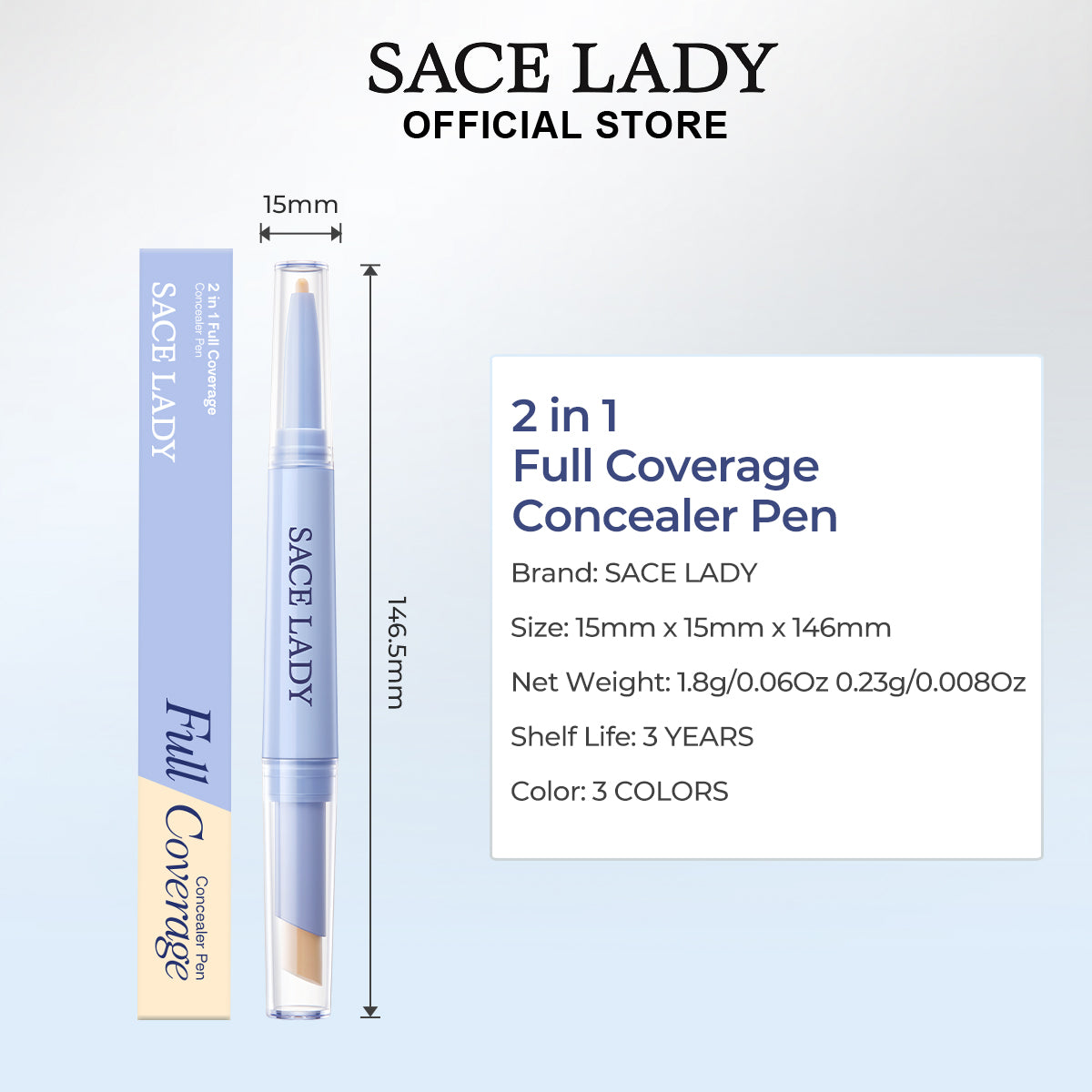 2 in 1 Full Coverage Concealer Pen