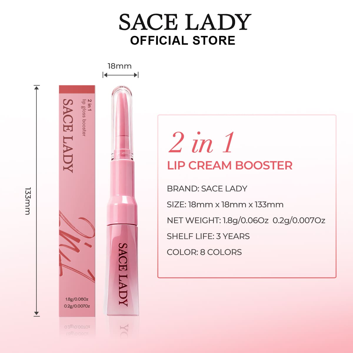 2 IN 1 LIP GLOSS BOOSTER | Glossy Finish, Hydrating