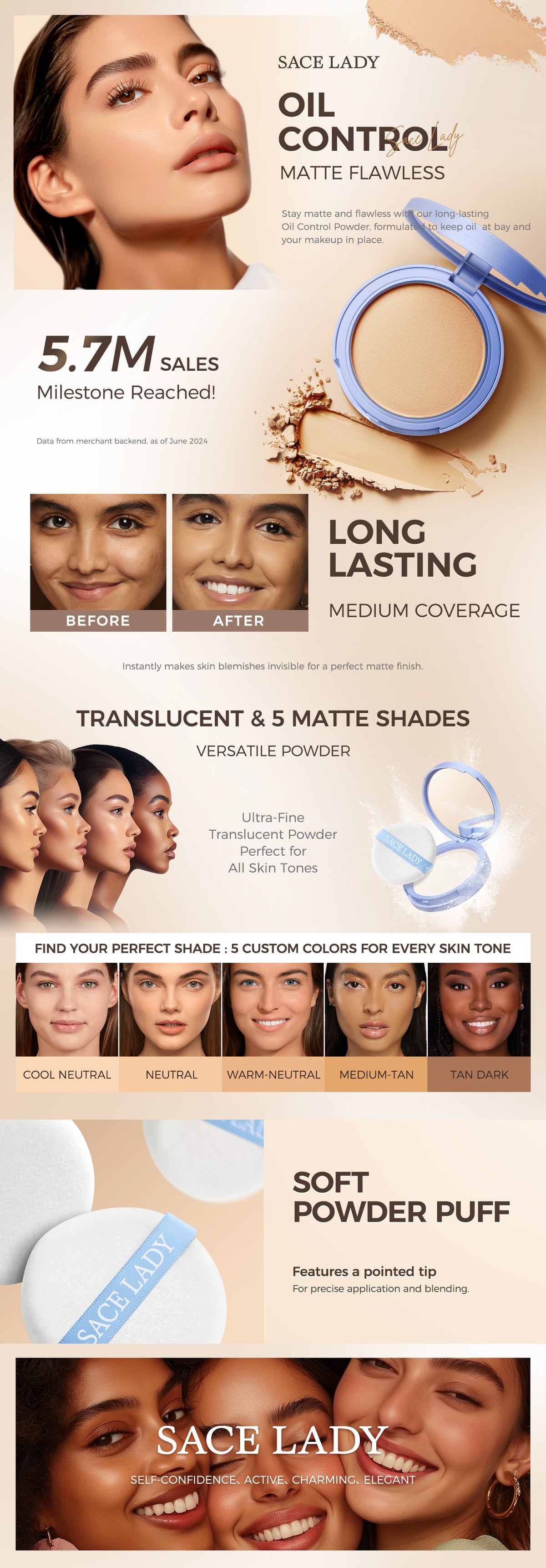 Lasting Waterproof Face Powder A+ Image