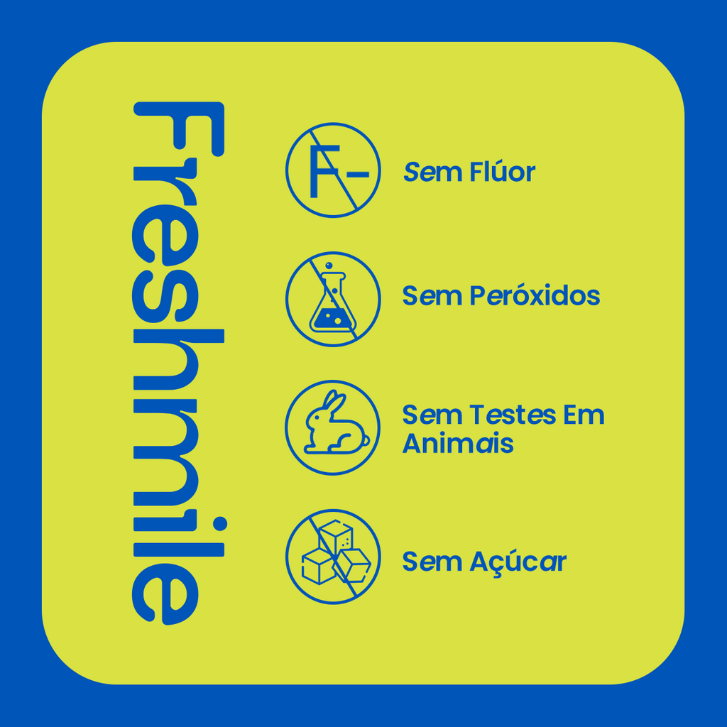 Hot Sale Pó clareador dental Freshmile Sabor menta Contém Hidroxiapatita in Brazil