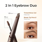 2 In 1 Eyebrow Pencil & Tinted Gel