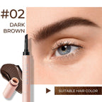 SACE LADY eyebrow cream in 02 Dark Brown with a brow close-up and hair color guide