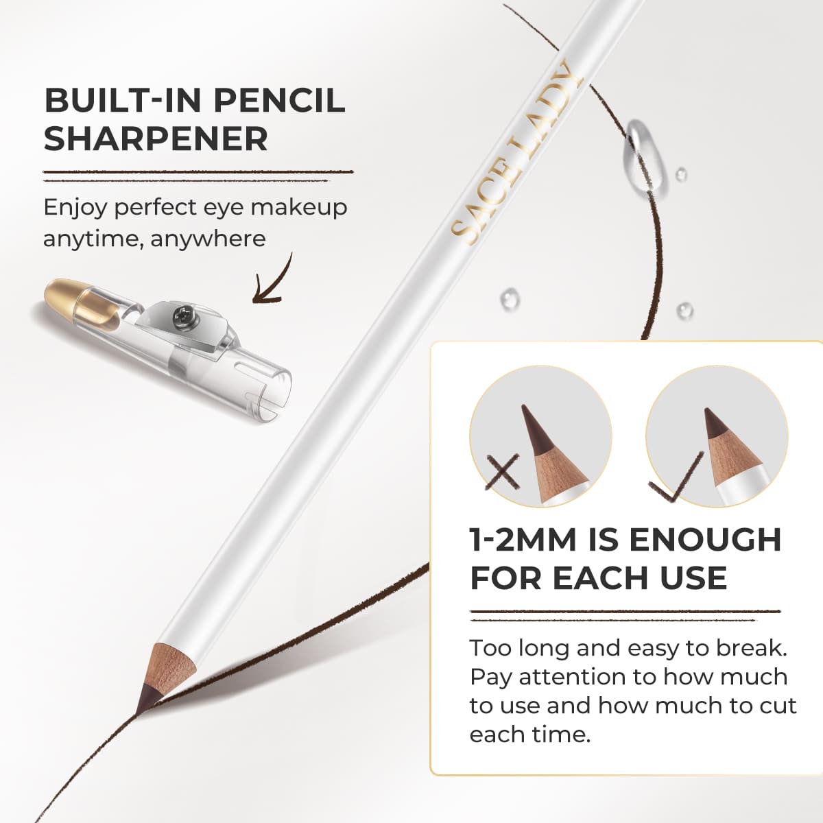 INSTANT SHAPE EYEBROW PENCIL | Natural-Looking, Built-In Pencil Sharpener