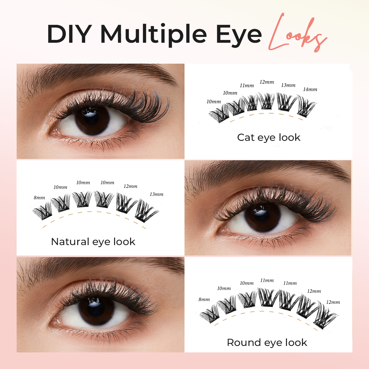 Self Adhesive Eyelashes Clusters