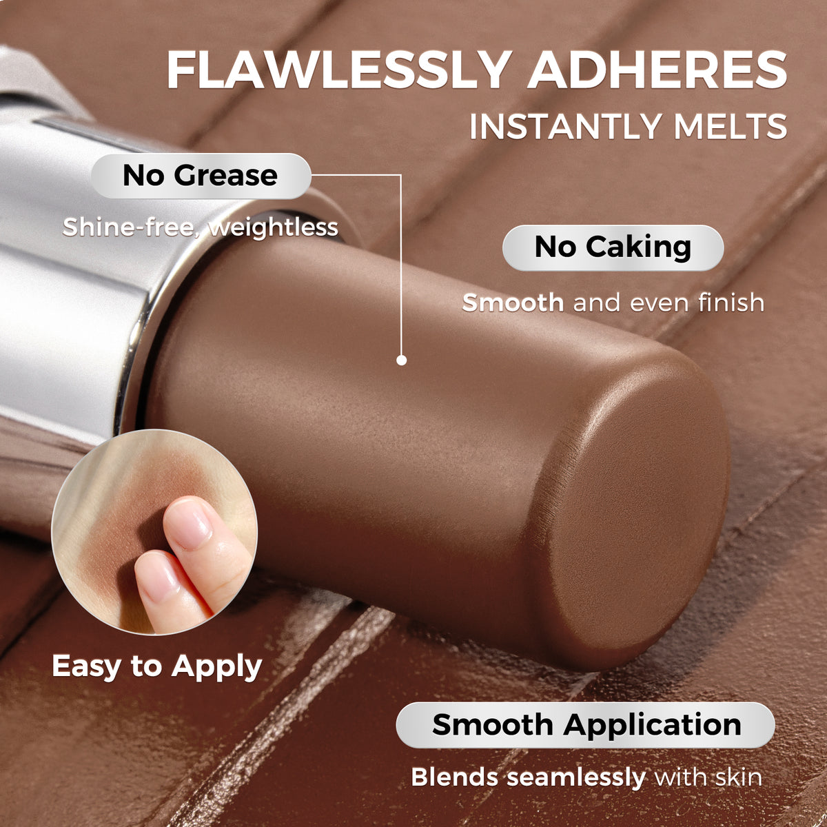 Bronzer, Highlighter, and Blush Stick