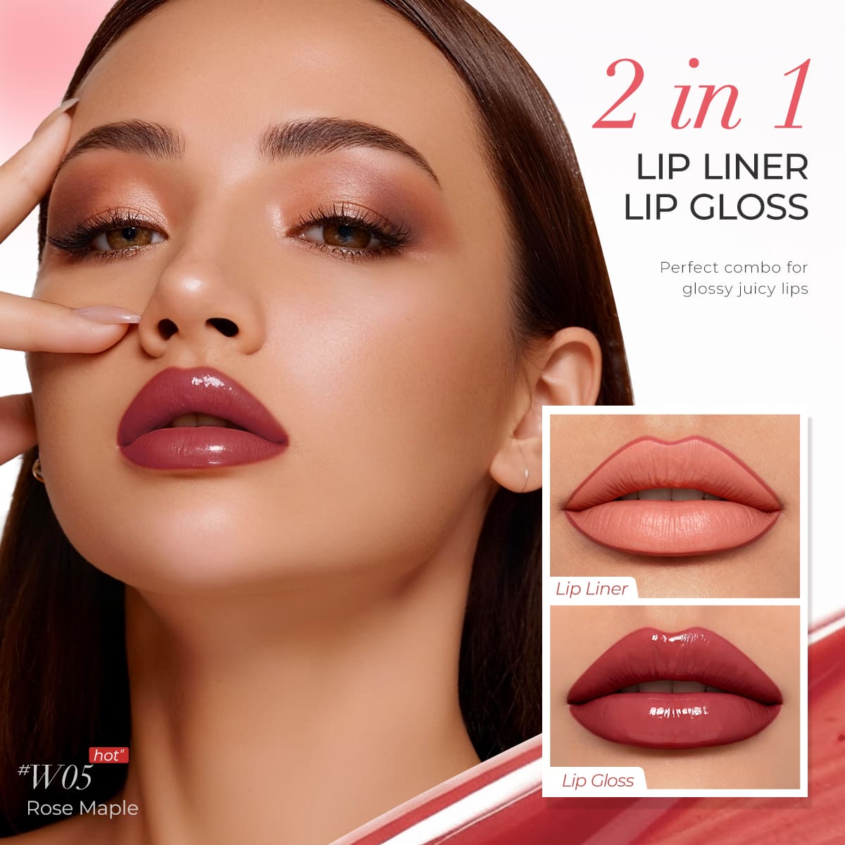 2 IN 1 LIP GLOSS BOOSTER | Glossy Finish, Hydrating