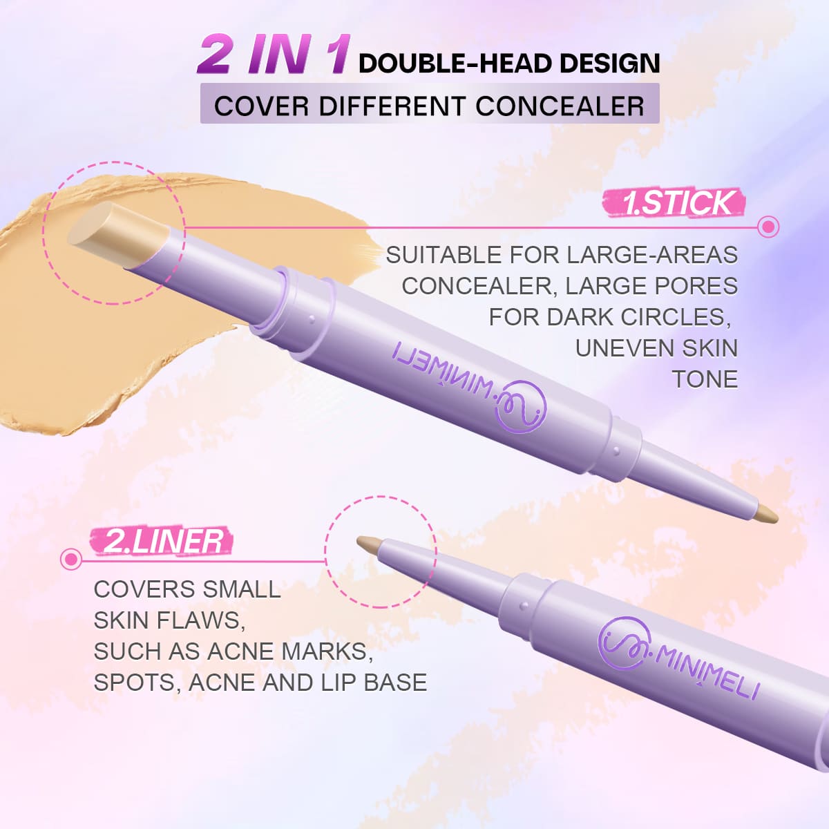 Always-on Full Coverage Concealer | Waterproof, Long-lasting, Acne Safe