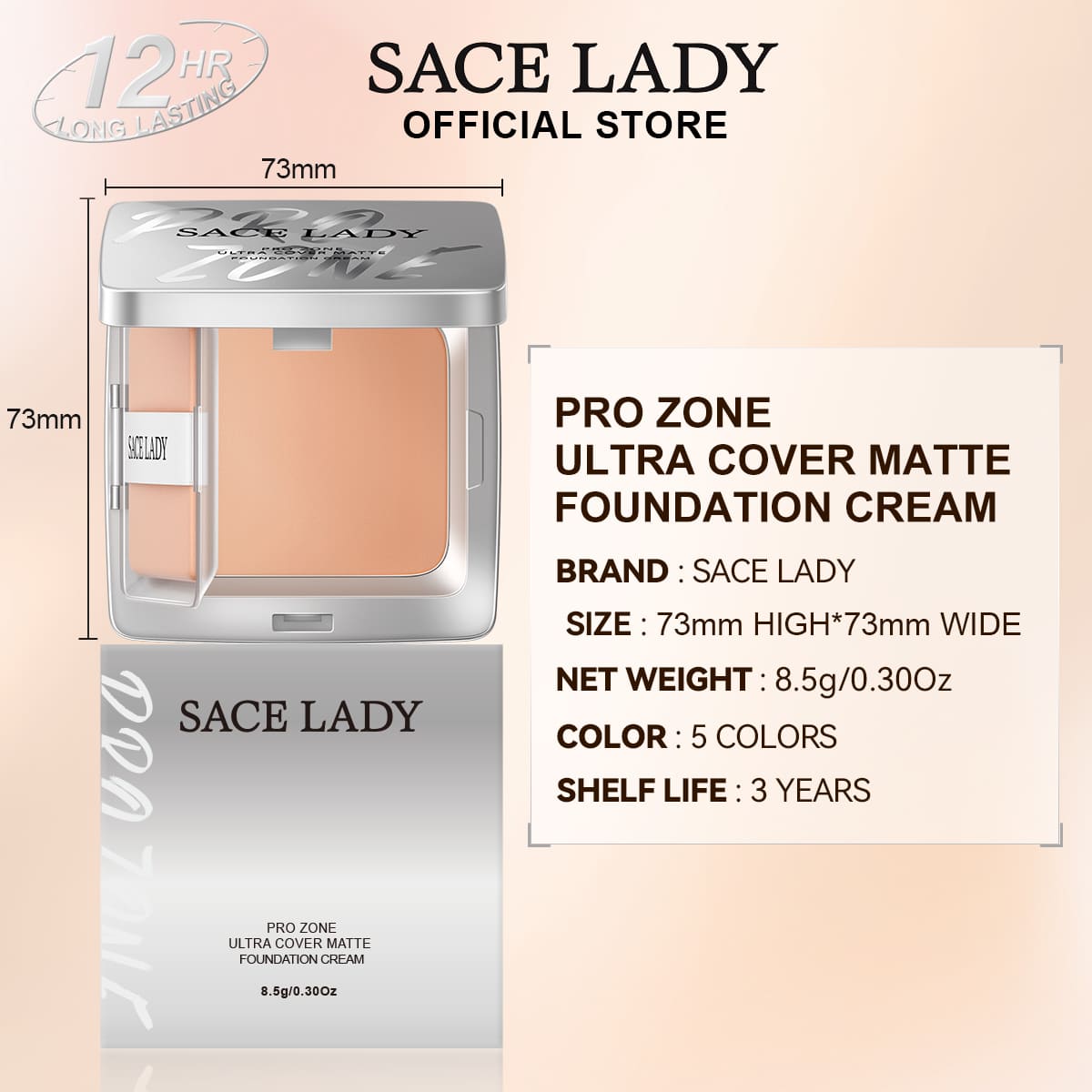 ULTRA COVER MATTE FOUNDATION CREAM | Long-Lasting, Waterproof, Full Coverage