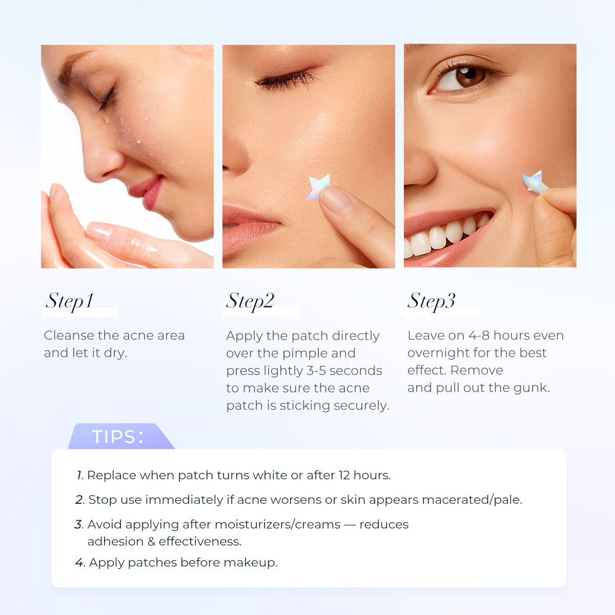 Multi-shaped Pimple Patches