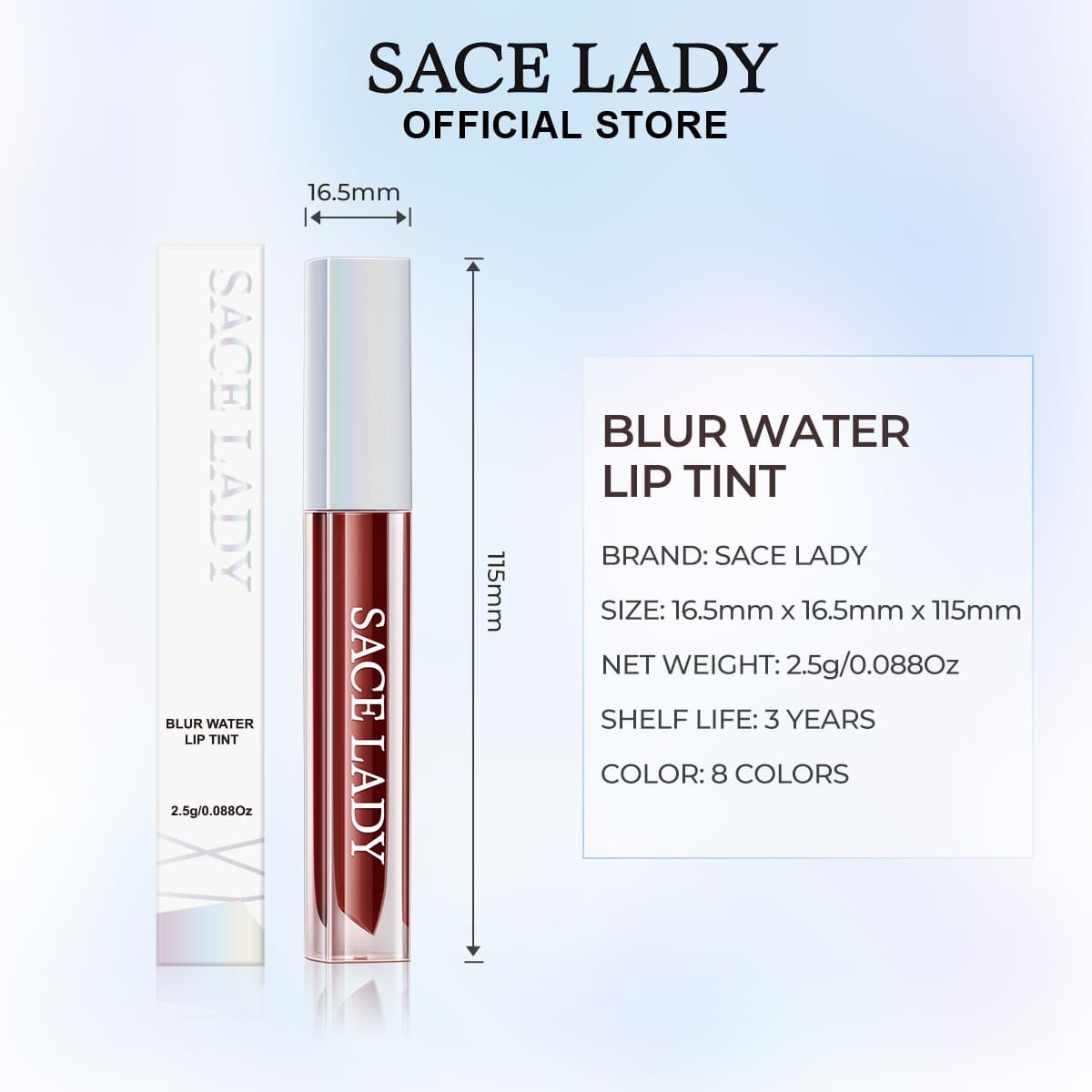SACE LADY Blur Water Lip Tint Mask-Proof Color - product image 6