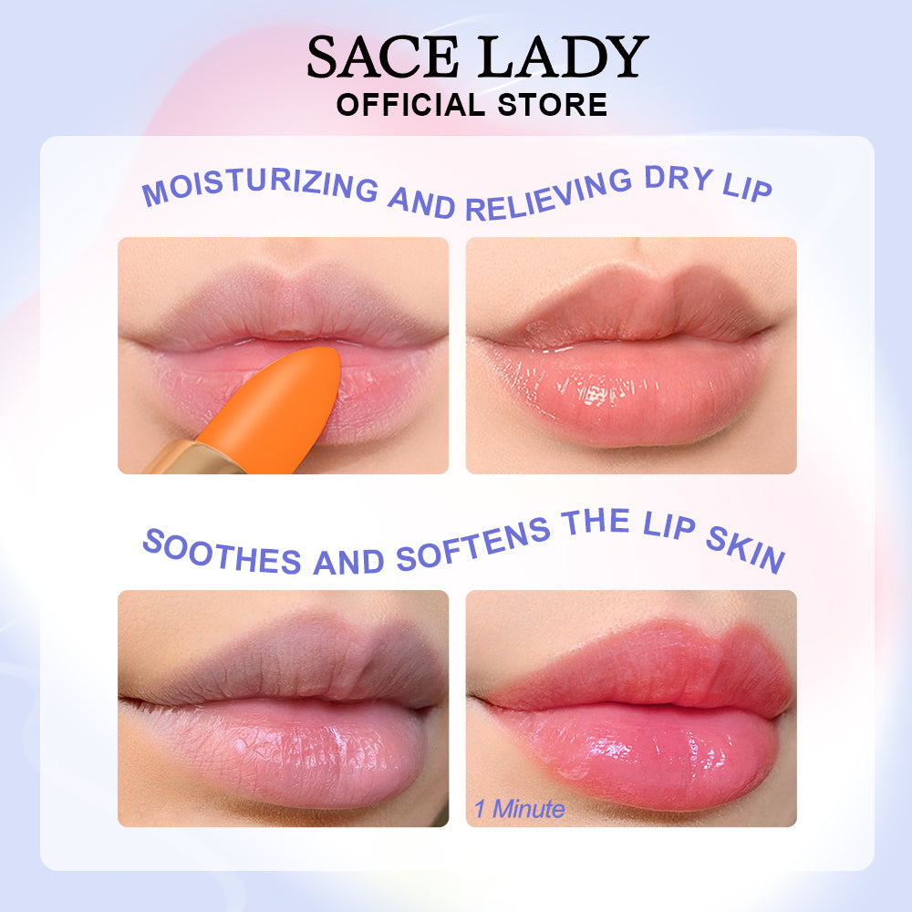 SACE LADY 3 Colors Moisturized Tinted Lip Balm Set   3Pcs*0.14Oz…