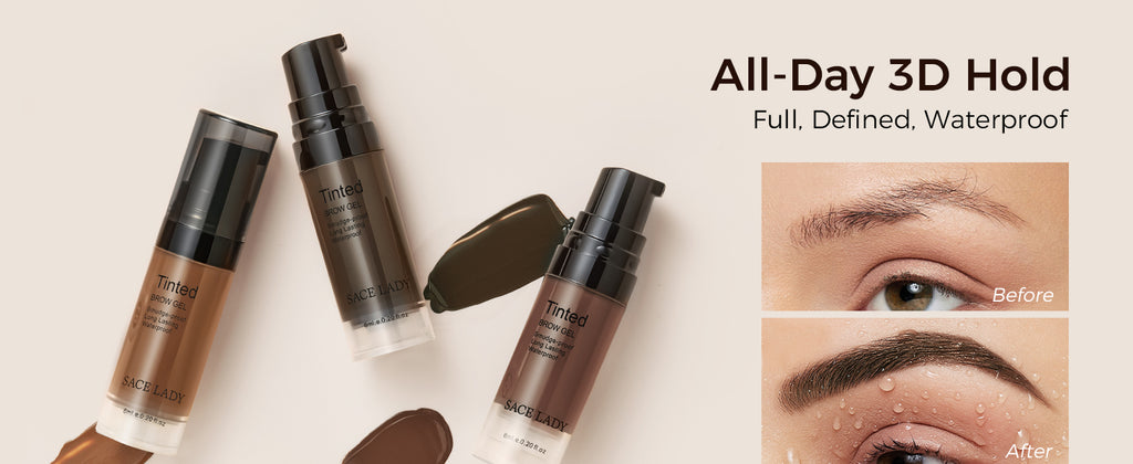 SACE LADY 3D Eyebrow Gel Long Lasting 24 Hours Waterproof Smudge-proof Brow Cream Makeup Kit