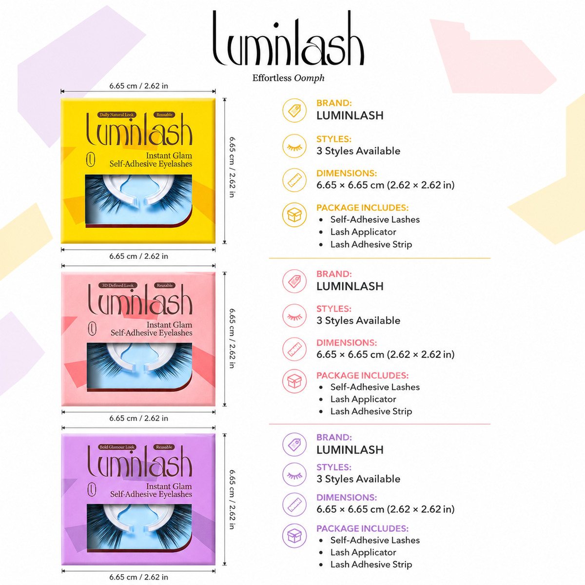 Instant Glam Self Adhesive Eyelashes