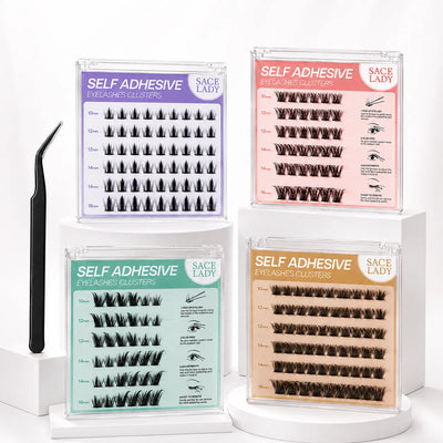 SELF-ADHESIVE EYELASH CLUSTERS