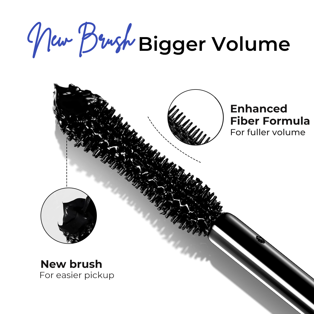 Close-up of mascara brush for lash separation