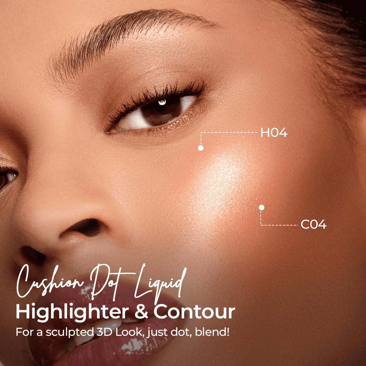 CUSHION DOT LIQUID BLUSH&CONTOUR&HIGHLIGHTER SET