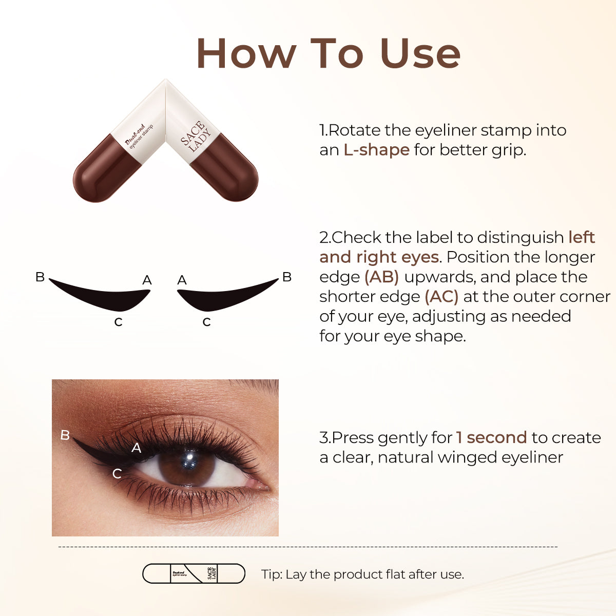 DUAL-END EYELINER STAMP