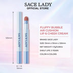 Sace Lady Fluffy Bubble Air Cushion Lip and Cheek Cream - Product Dimensions 125mm and 1.7g Specs
