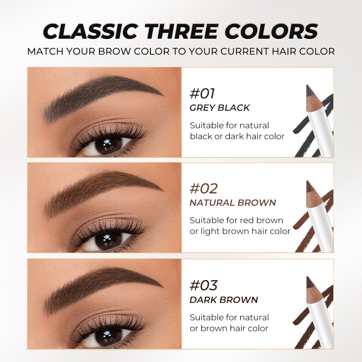 INSTANT SHAPE EYEBROW PENCIL | Natural-Looking, Built-In Pencil Sharpener