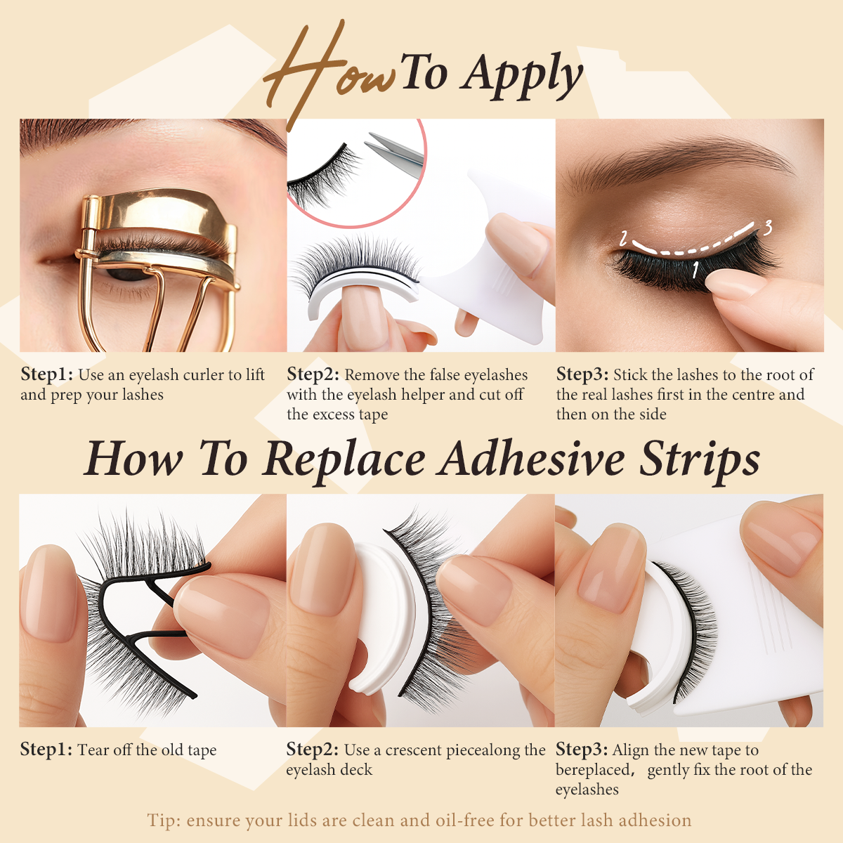 Instant Glam Self Adhesive Eyelashes