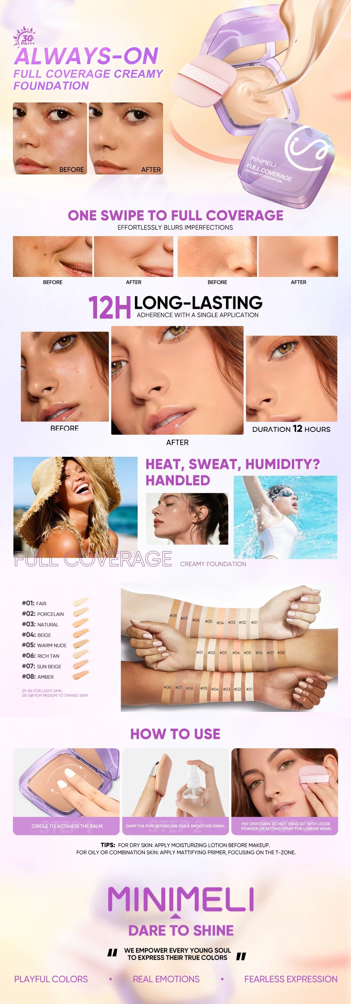 Full Coverage Creamy Foundation A+ Image