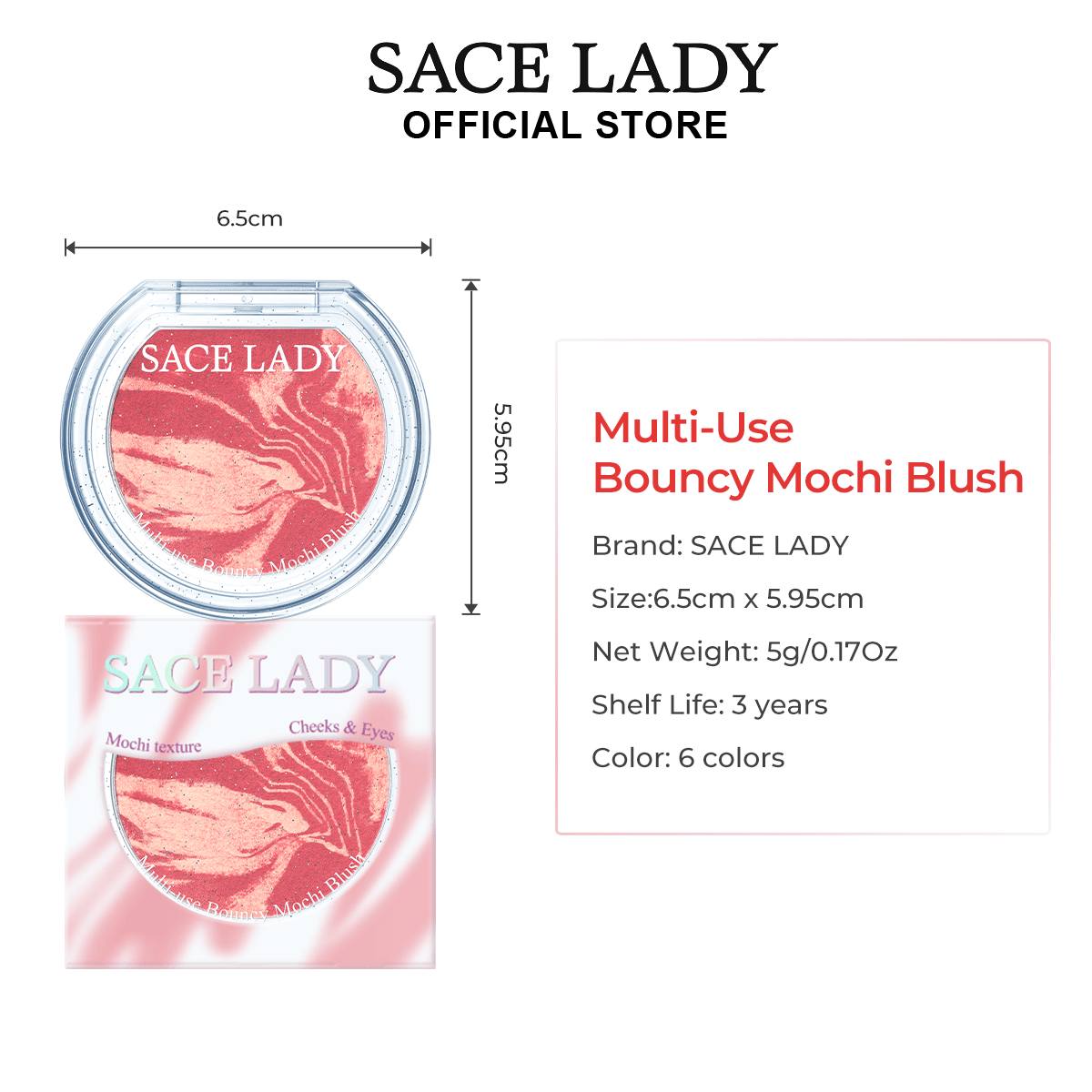 MULTI-USE BOUNCY MOCHI BLUSH | Pigmented, Blendable, SPF20