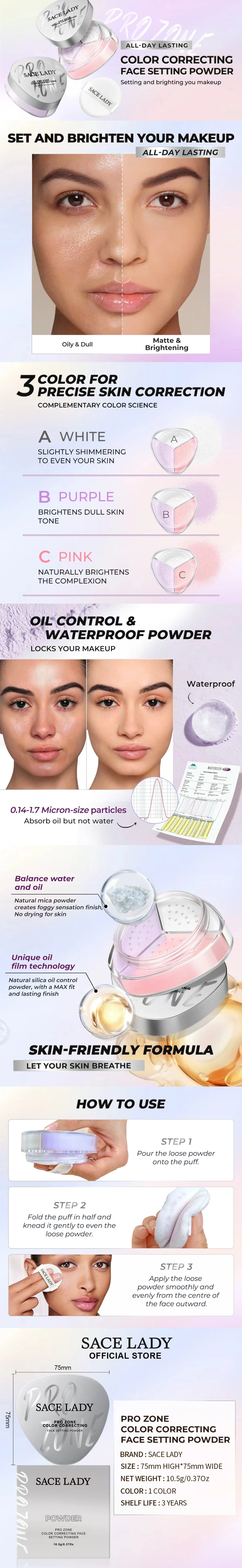 Color Correcting Face Setting Powder A+ Image