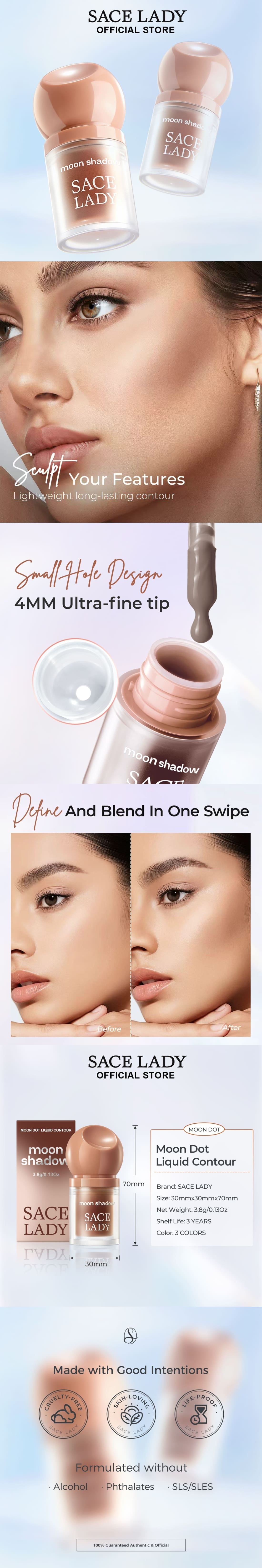 Moon Dot Liquid Contour | Blendable, Long Lasting, Multi-use A+ Image