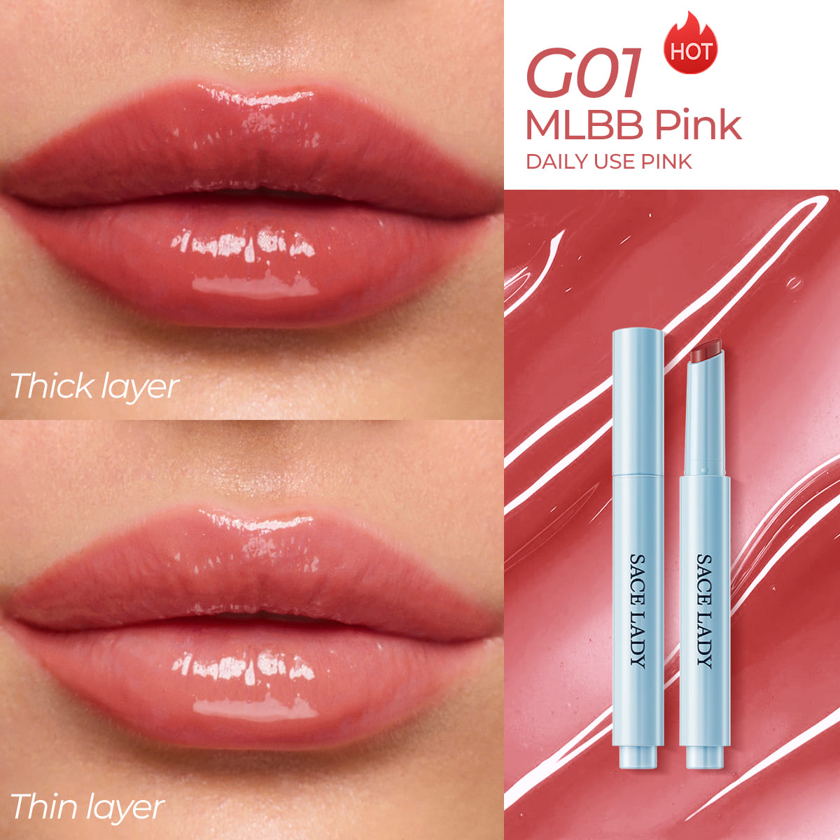 AIRY FRESH GLASTING WATER TINT LIPSTICK | Dewy Finish, Moisturizing