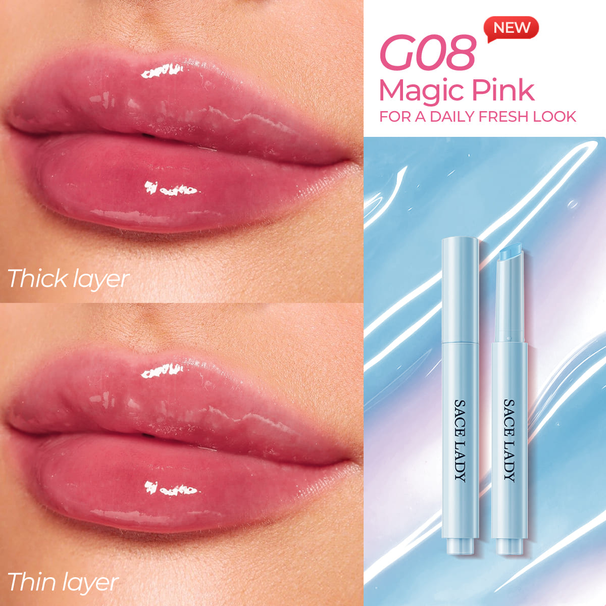 AIRY FRESH GLASTING WATER TINT LIPSTICK | Dewy Finish, Moisturizing