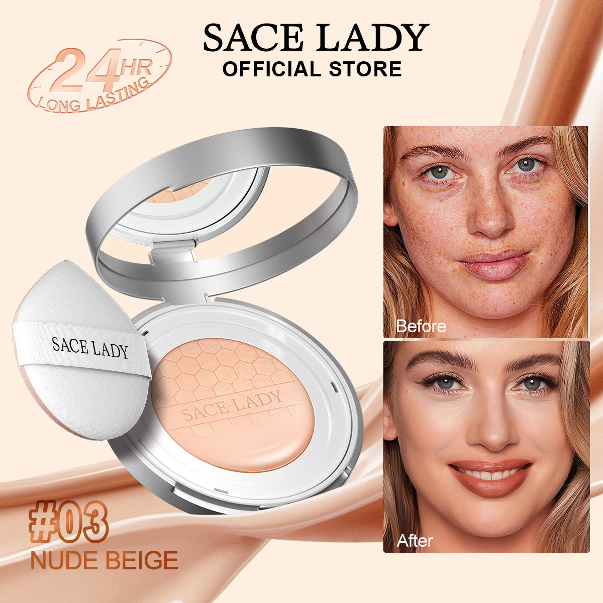 SACE LADY PRO ZONE 24HR Ultra Cover Matte BB Cushion