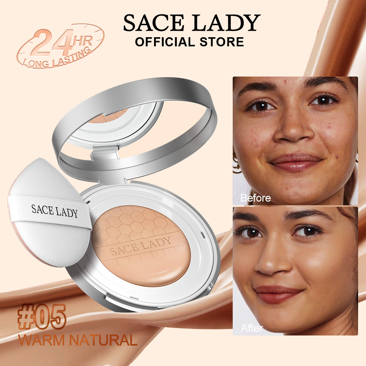 SACE LADY PRO ZONE 24HR Ultra Cover Matte BB Cushion