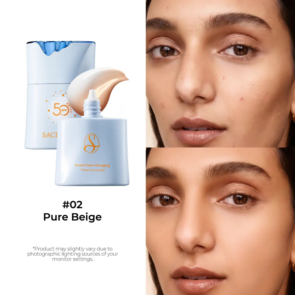 Smart Color-Changing Tinted Sunscreen | SPF 50 PA+++, Waterproof & Long-Lasting
