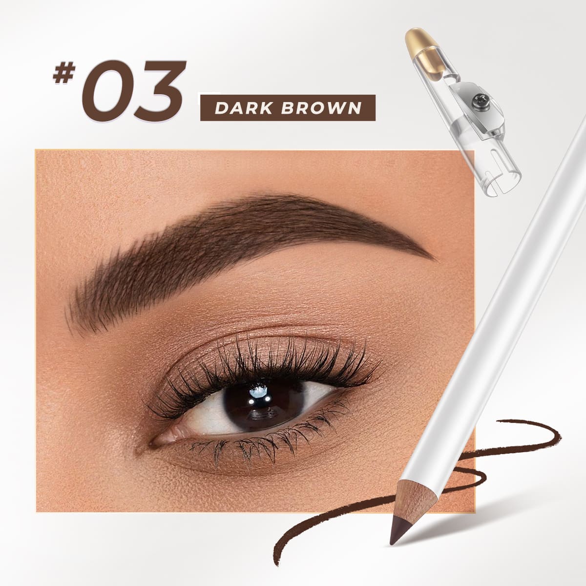 INSTANT SHAPE EYEBROW PENCIL | Natural-Looking, Built-In Pencil Sharpener