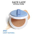 SACE LADY BB Cushion refill in shade 01 Light Natural with blue puff