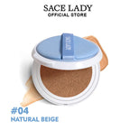 SACE LADY BB Cushion refill in shade 04 Natural Beige with blue puff
